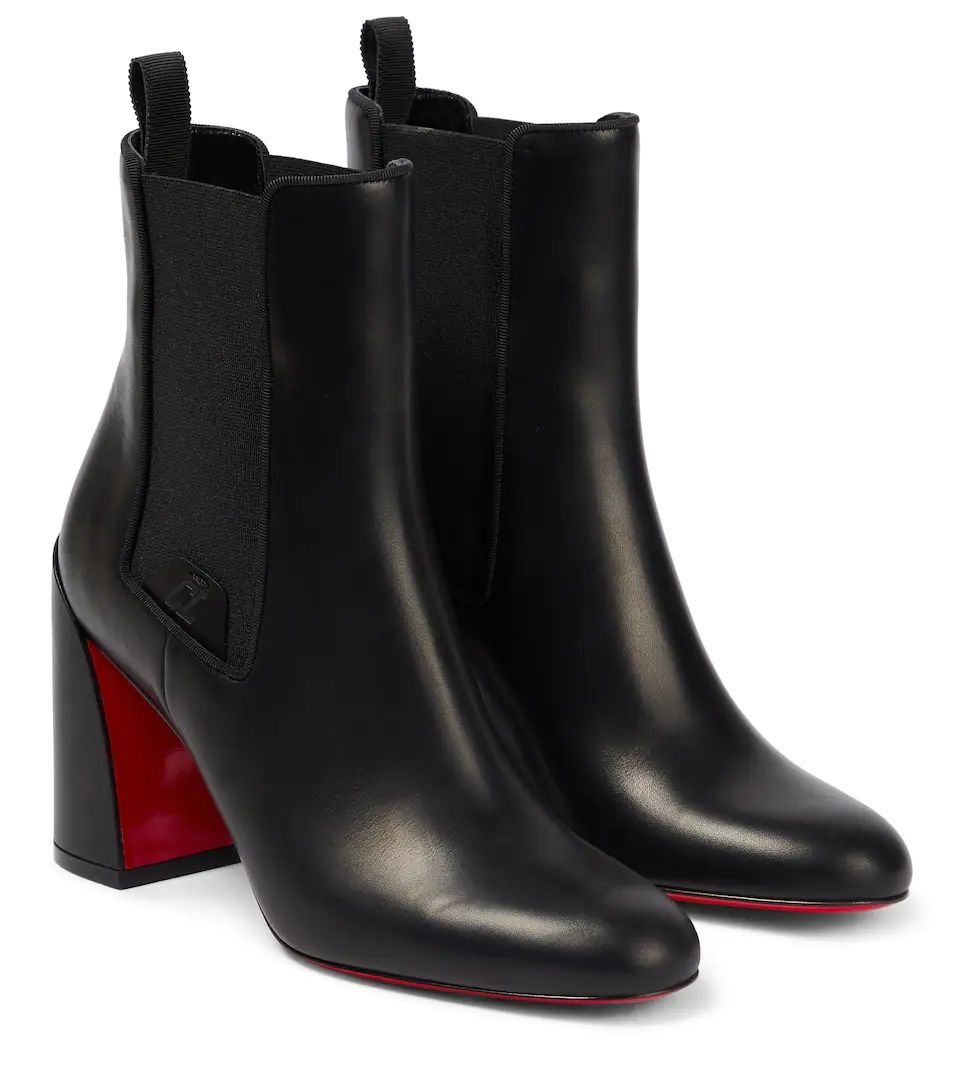 Ankle Boots Turelastic Chelsea 70 mm Black Calfskin Leather