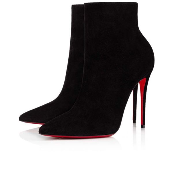 Ankle Boots Spikita Booty So Kate 100 mm Black Veau Velours