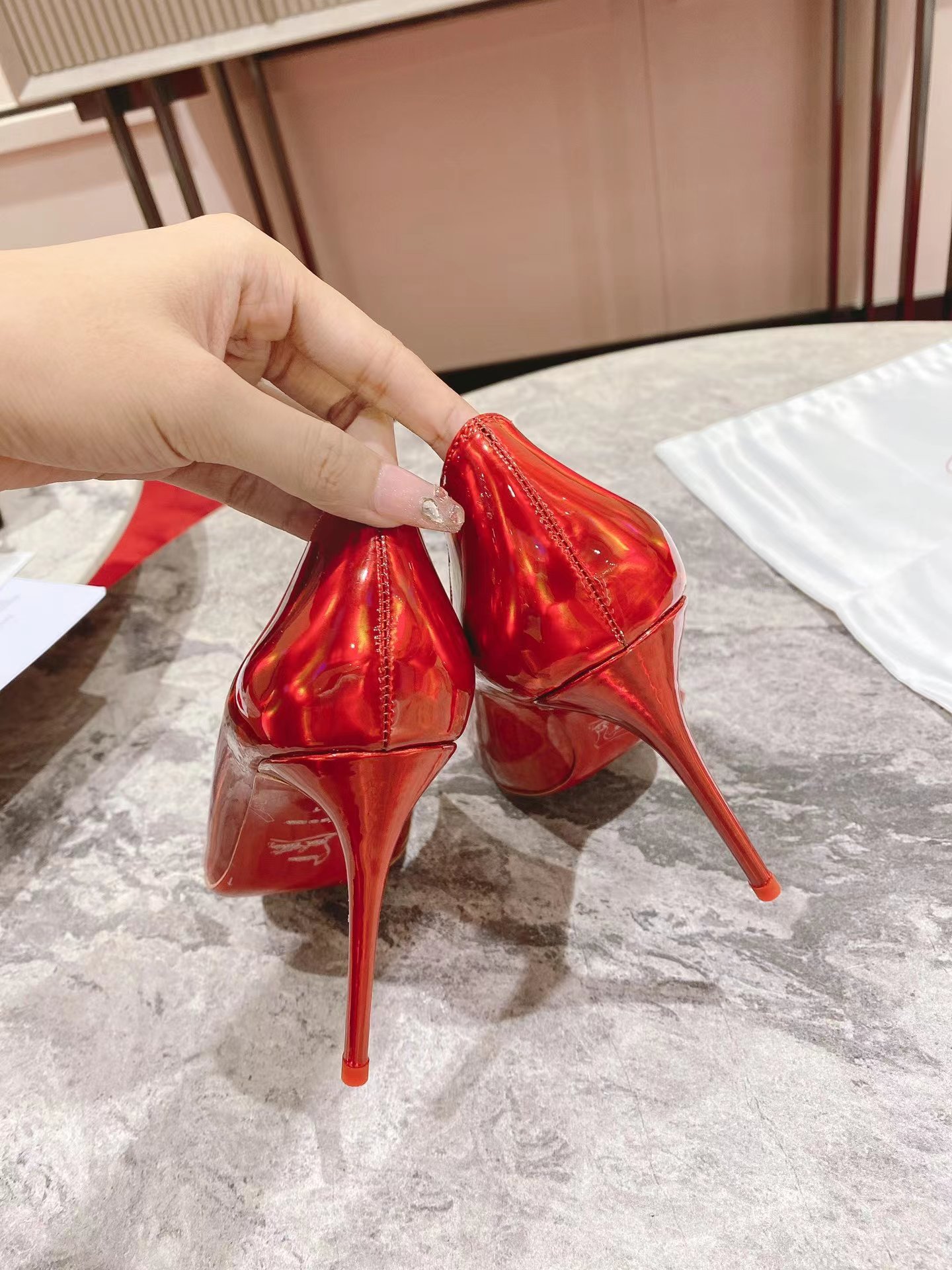 So Kate 120 mm Pumps Loubi Patent Calf Psychic