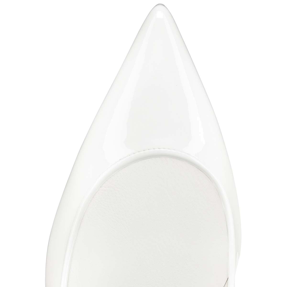 Sporty Kate 85 mm Patent Leather White 22S
