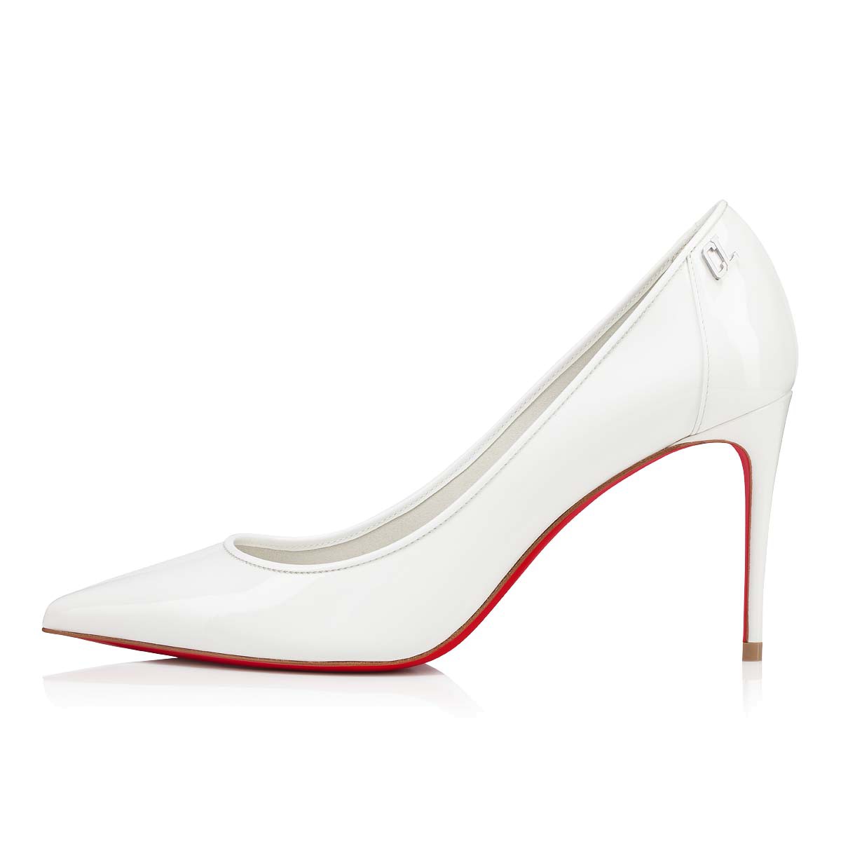 Sporty Kate 85 mm Patent Leather White 22S