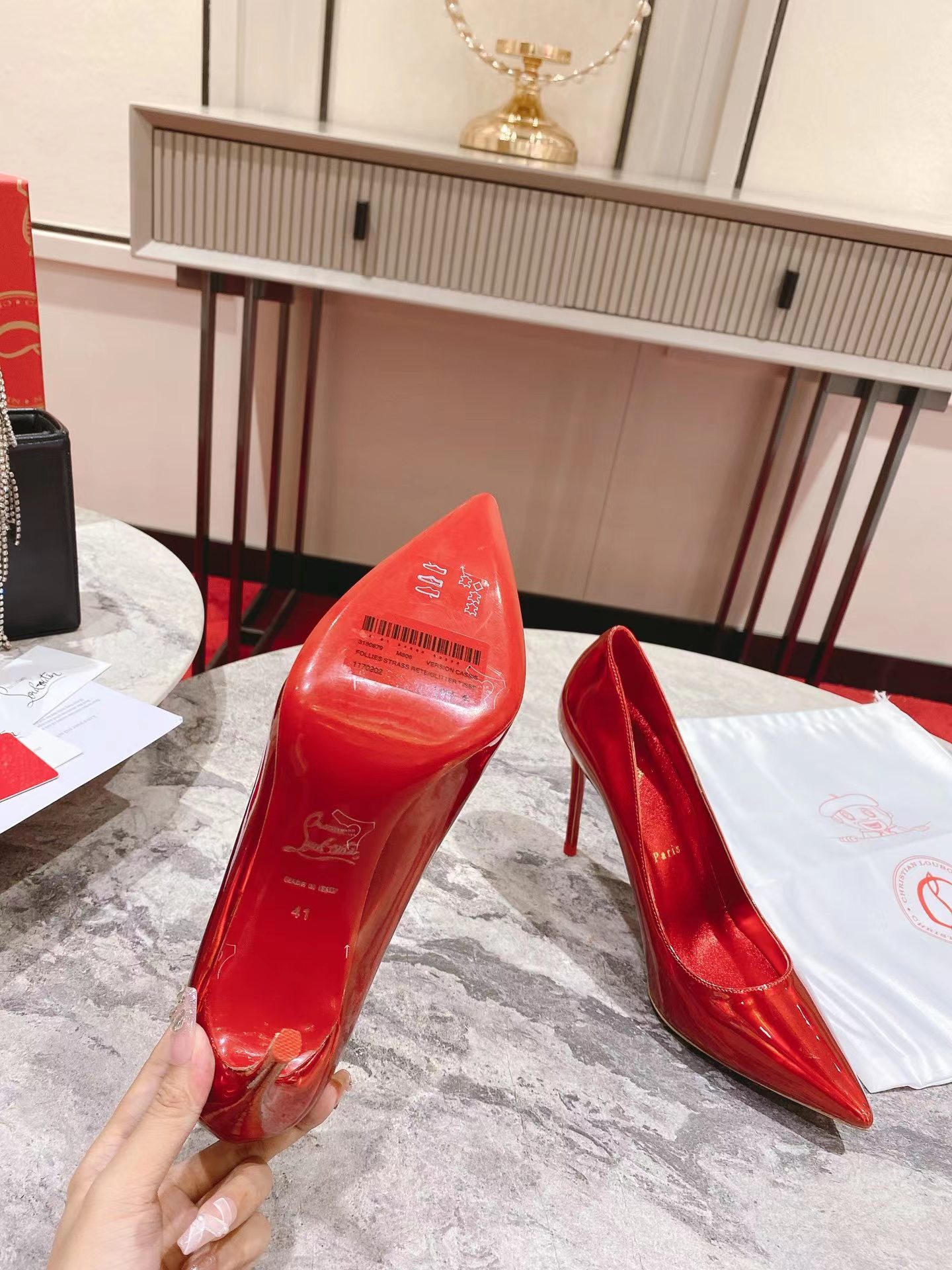 So Kate 120 mm Pumps Loubi Patent Calf Psychic