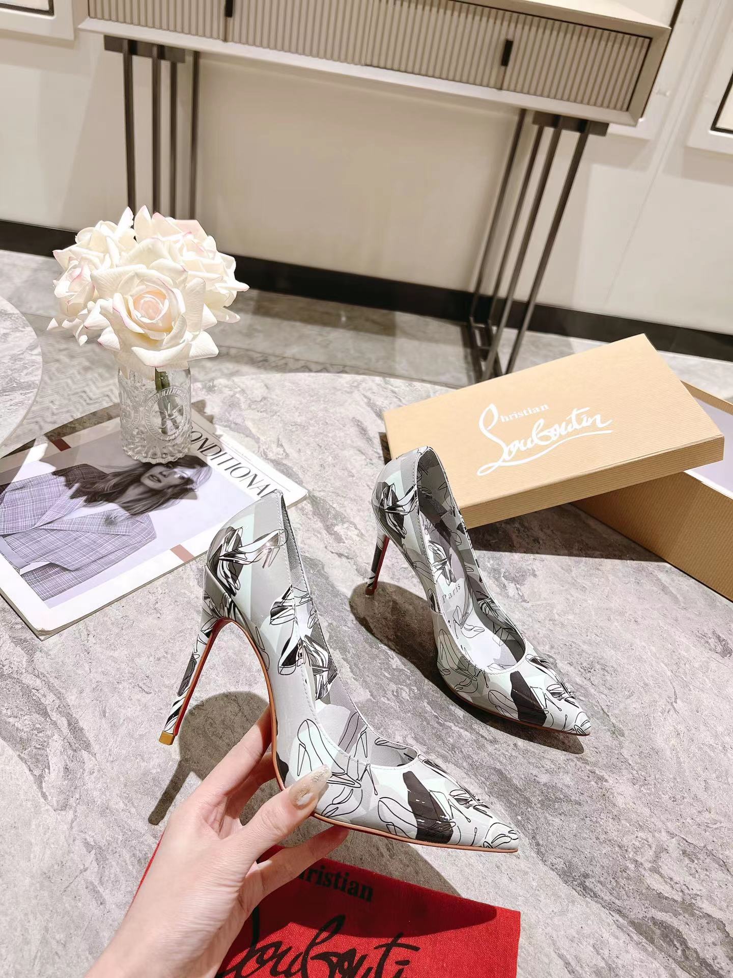 Kate 100 mm Shoes It Up Pumps グレー