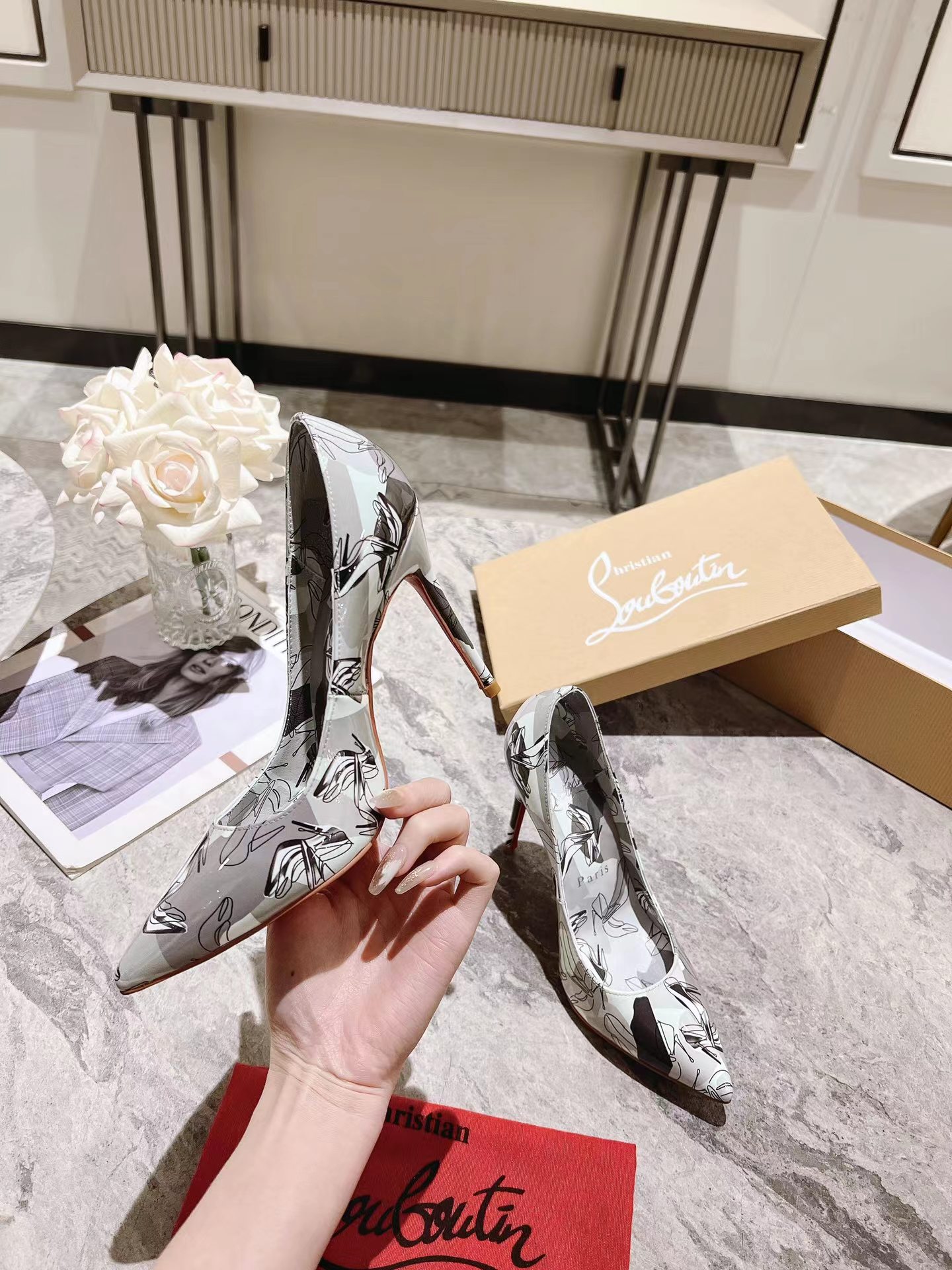 Kate 100 mm Shoes It Up Pumps グレー