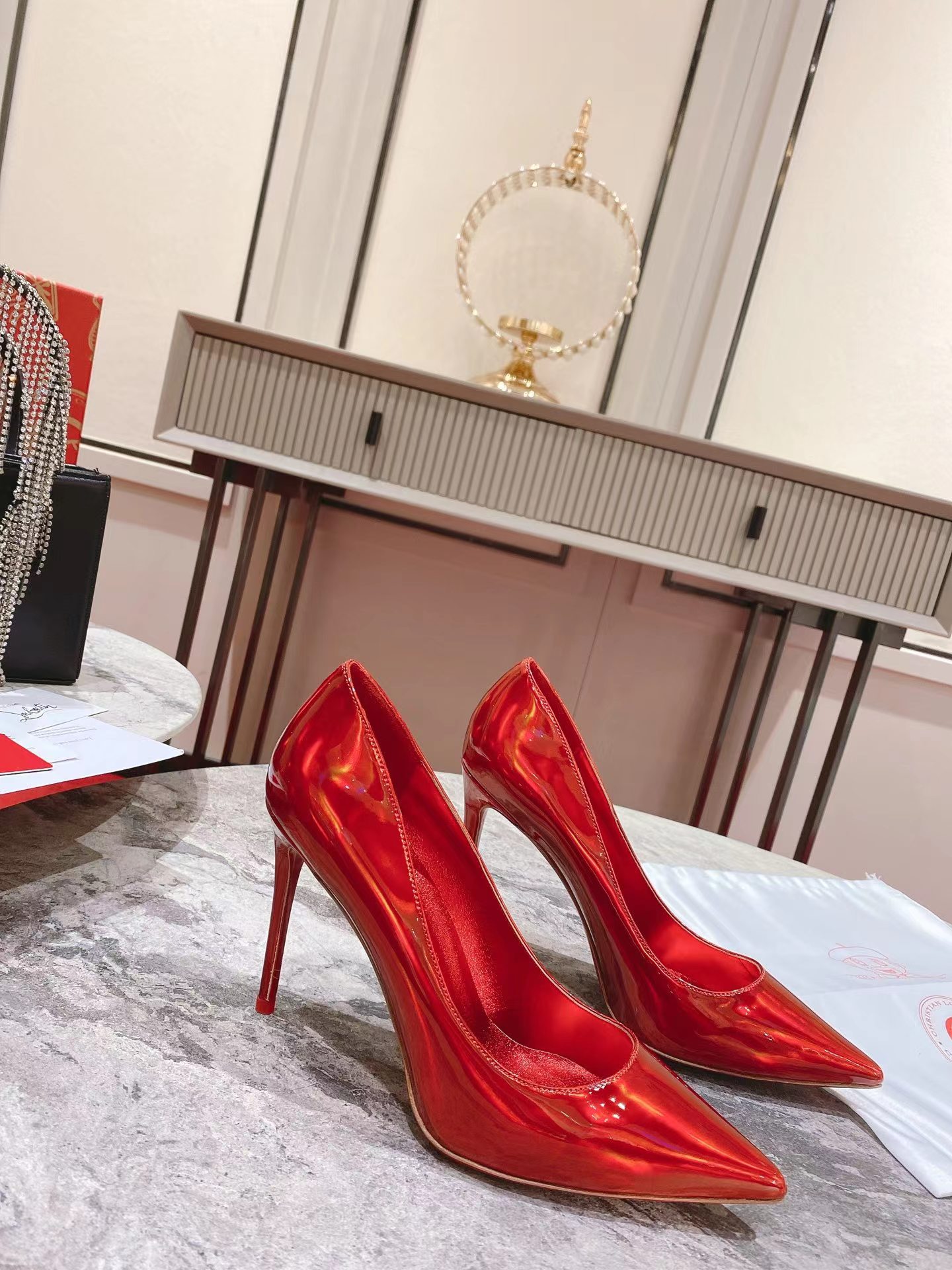 So Kate 120 mm Pumps Loubi Patent Calf Psychic