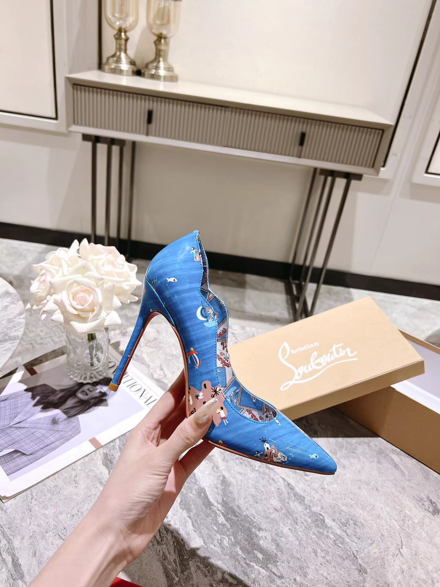 Hot Chick Loubi Odissey Pumps 100 mm