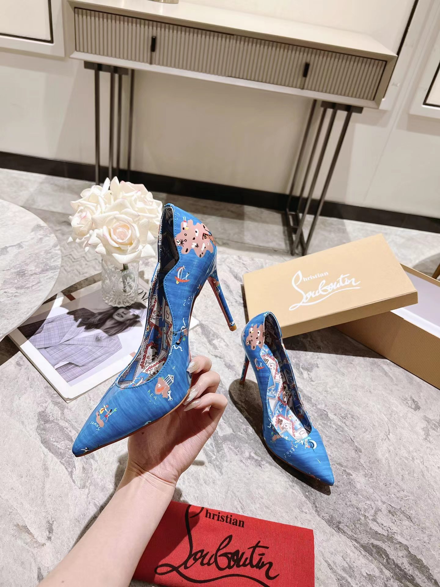 Hot Chick Loubi Odissey Pumps 100 mm