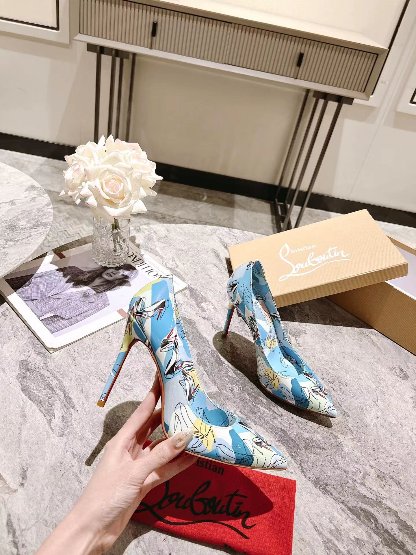 Kate 100 mm Shoes It Up Pumps スカイブルー