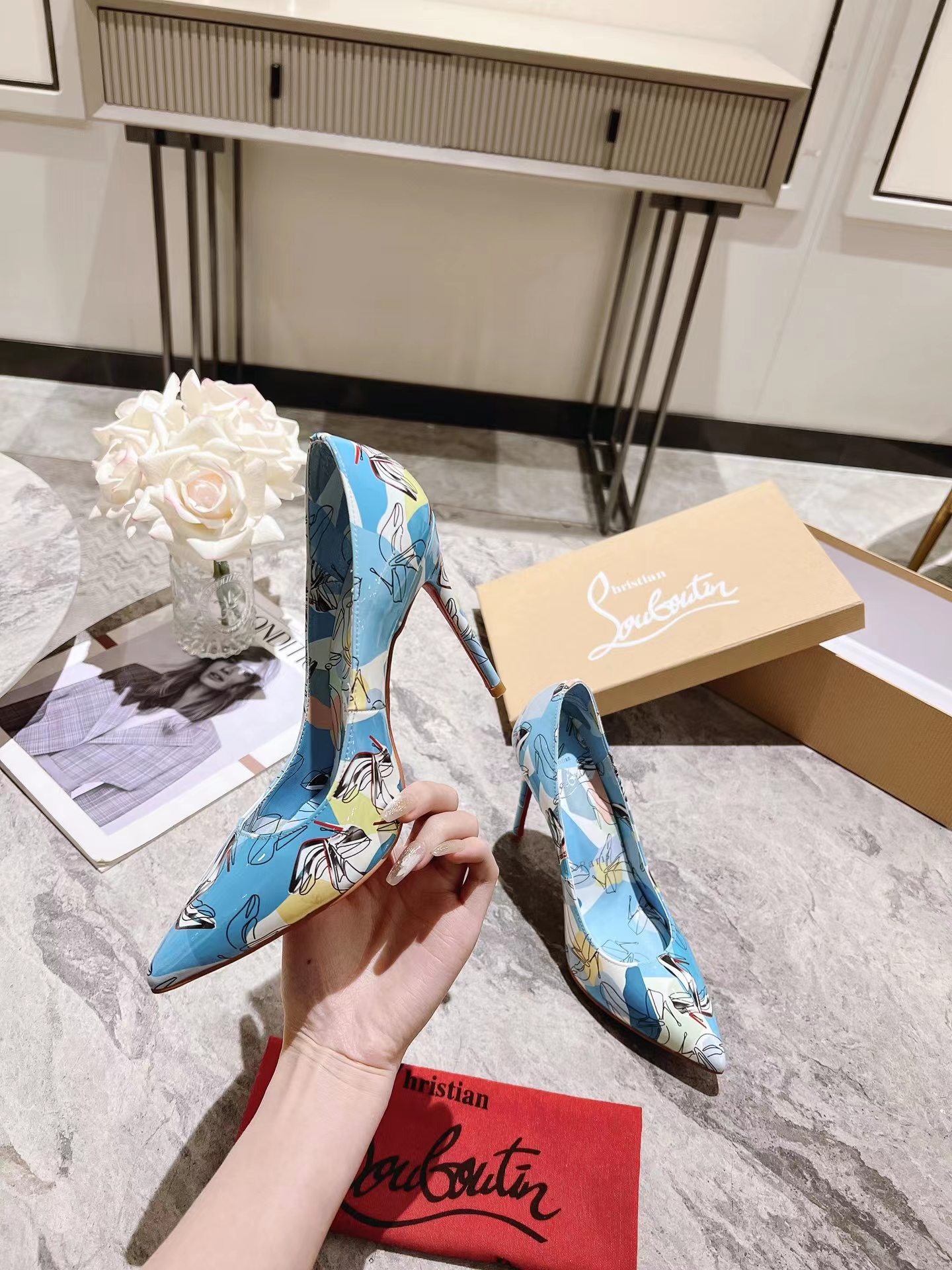 Kate 100 mm Shoes It Up Pumps スカイブルー
