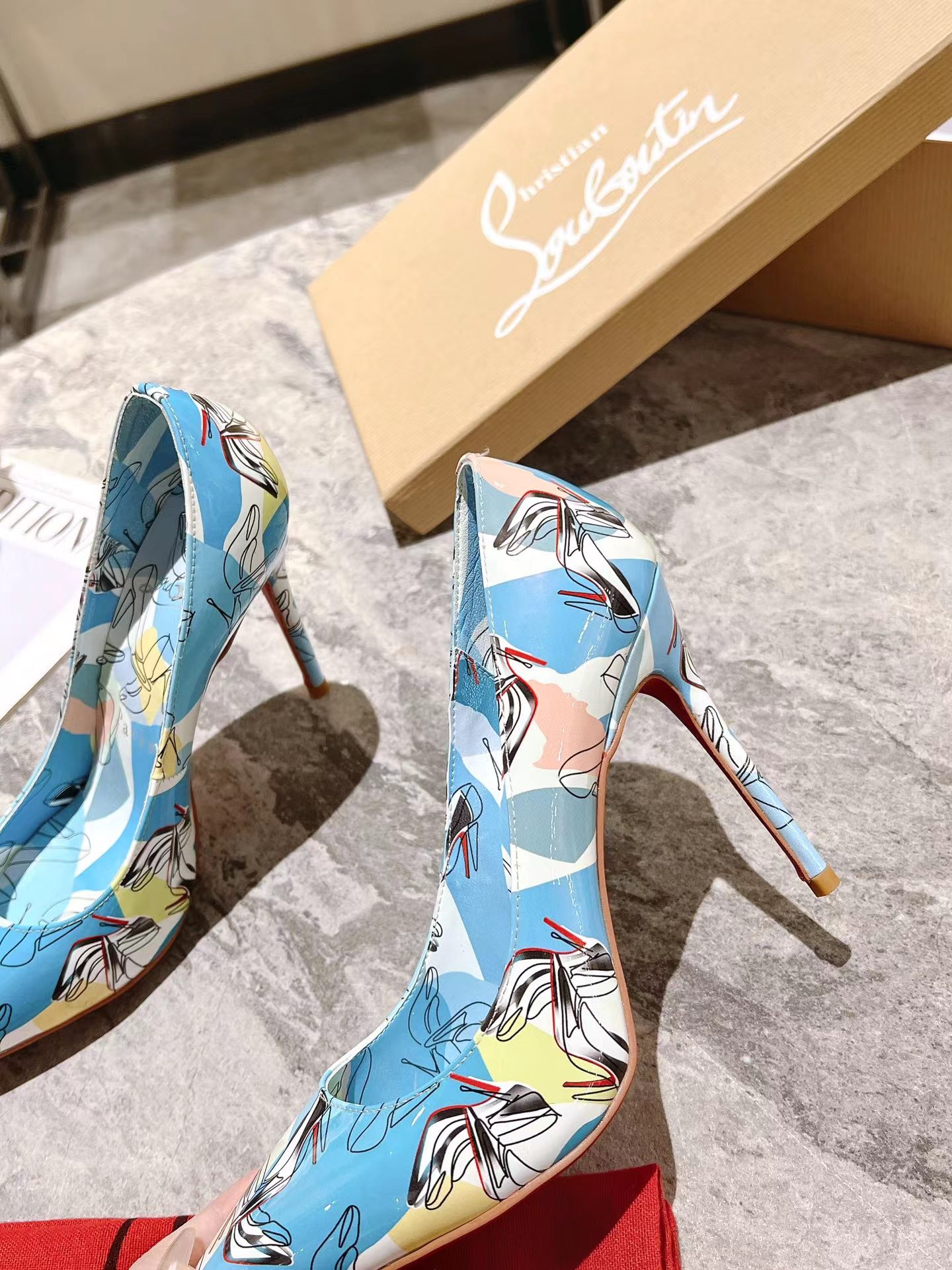 Kate 100 mm Shoes It Up Pumps スカイブルー