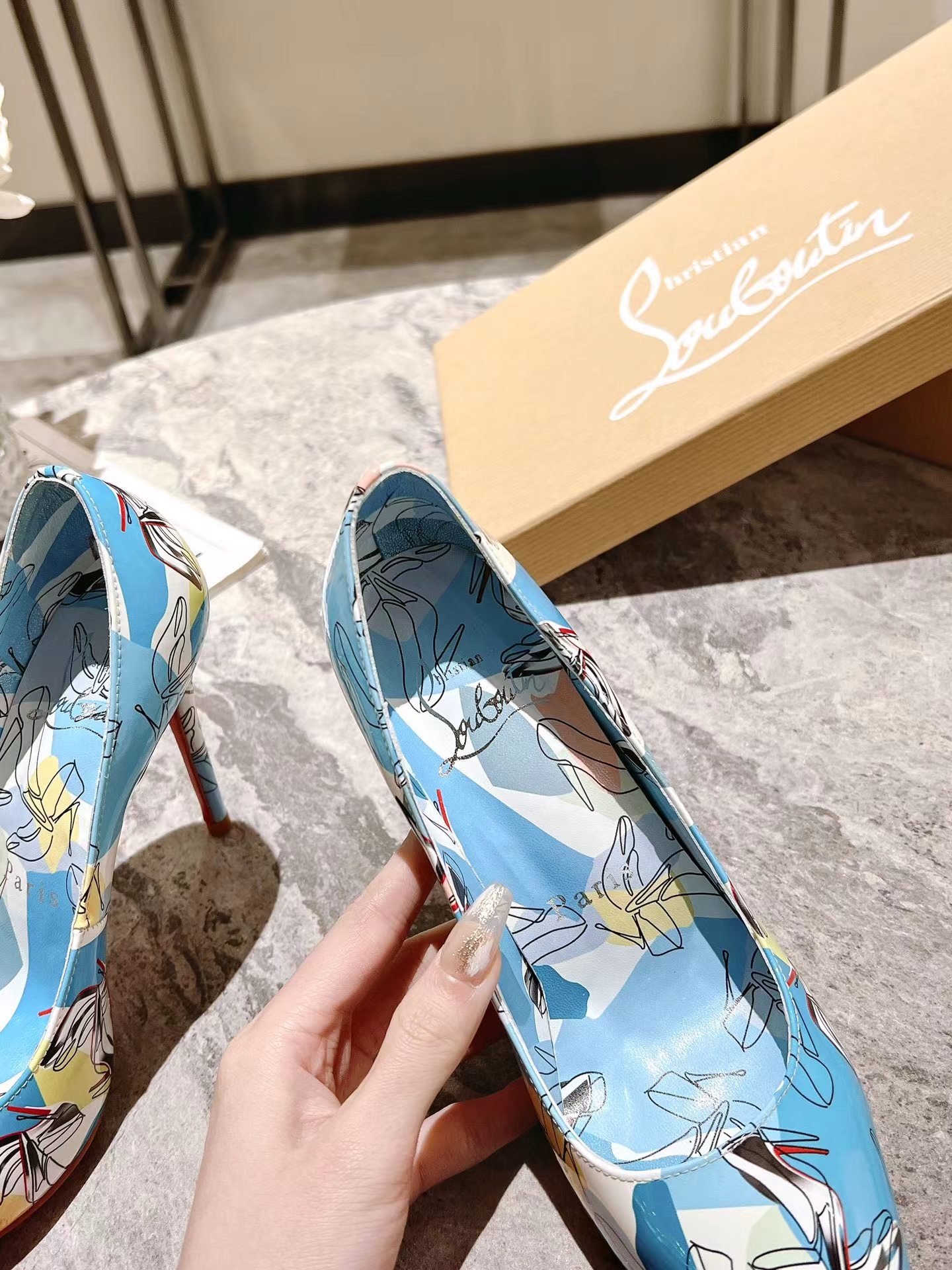 Kate 100 mm Shoes It Up Pumps スカイブルー