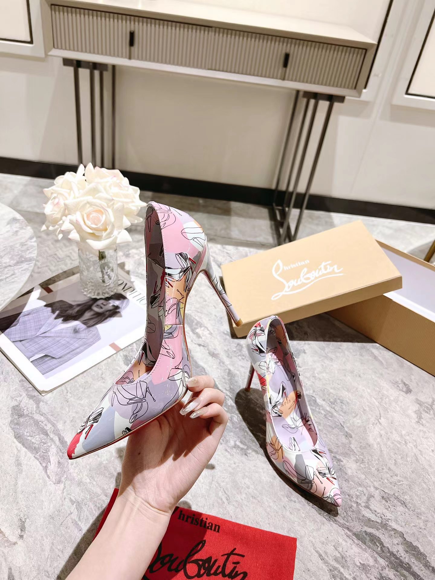 Kate 100 mm Shoes It Up Pumps フラミンゴ