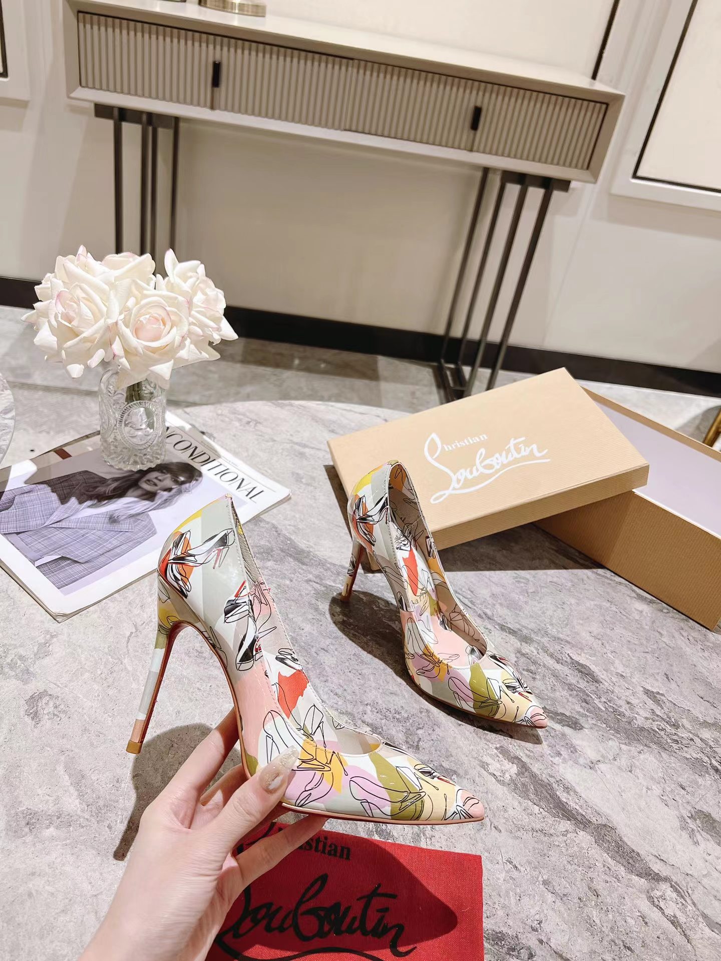 Kate 100 mm Shoes It Up Pumps ライトグレー
