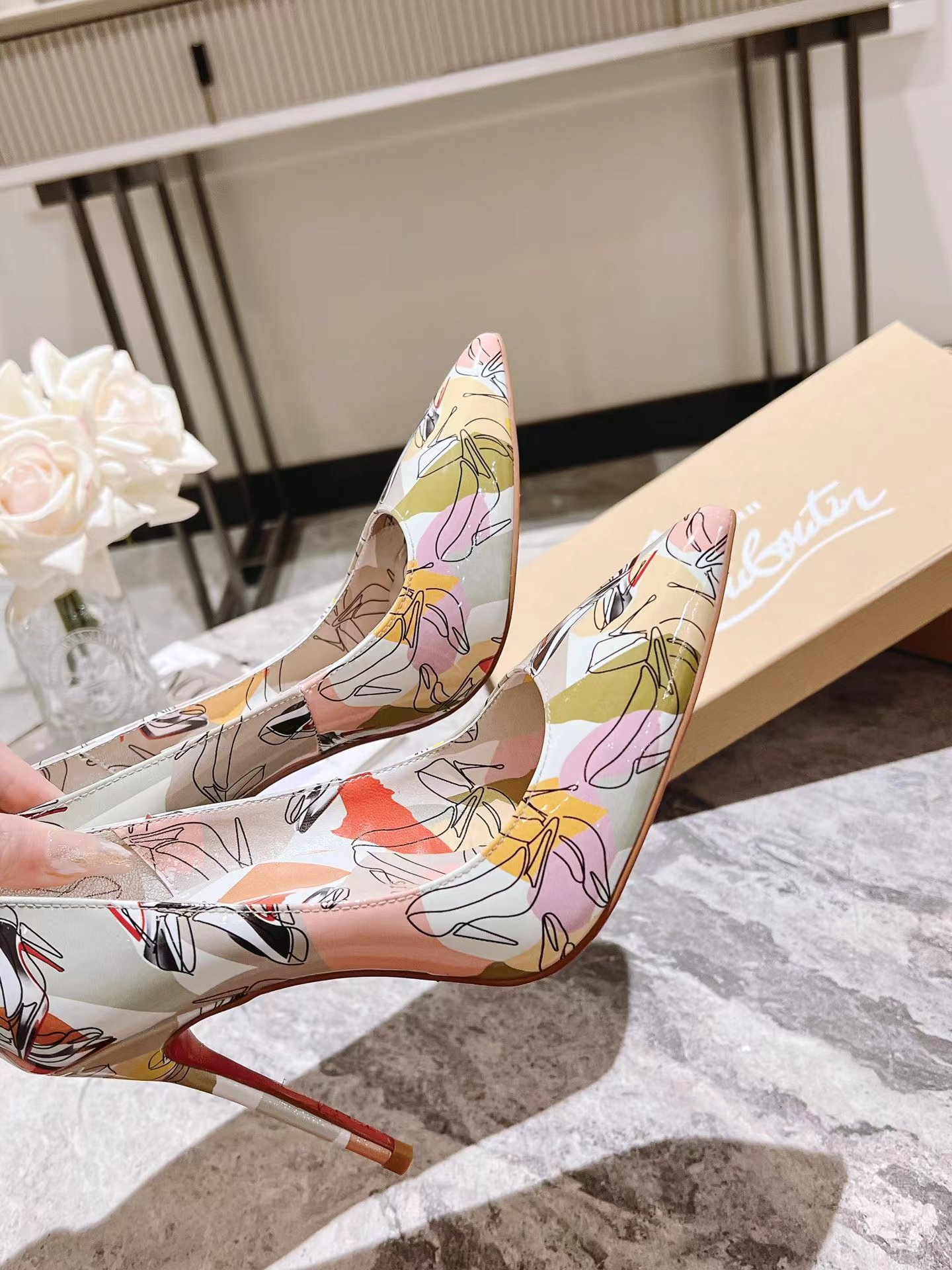 Kate 100 mm Shoes It Up Pumps ライトグレー