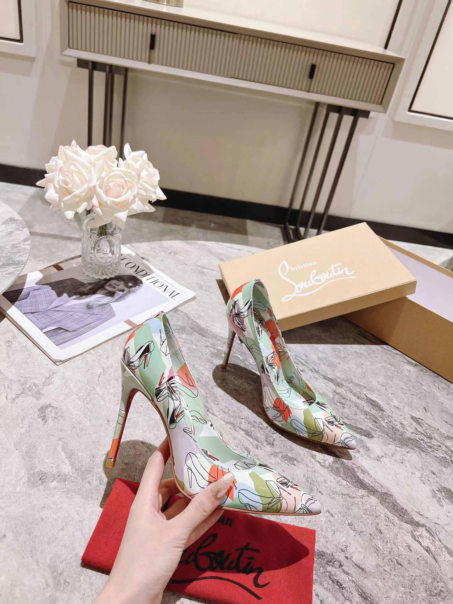 Kate 100 mm Shoes It Up Pumps ライトグリーン