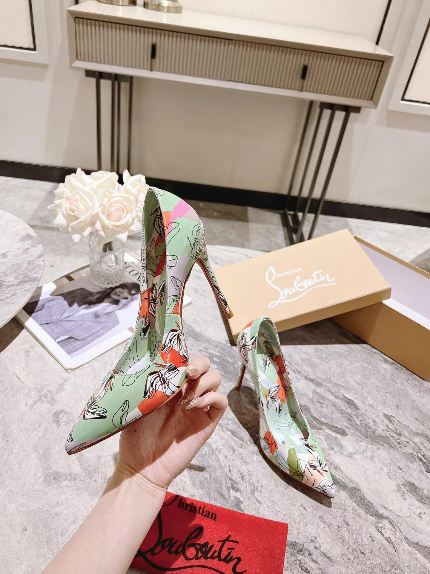 Kate 100 mm Shoes It Up Pumps ライトグリーン