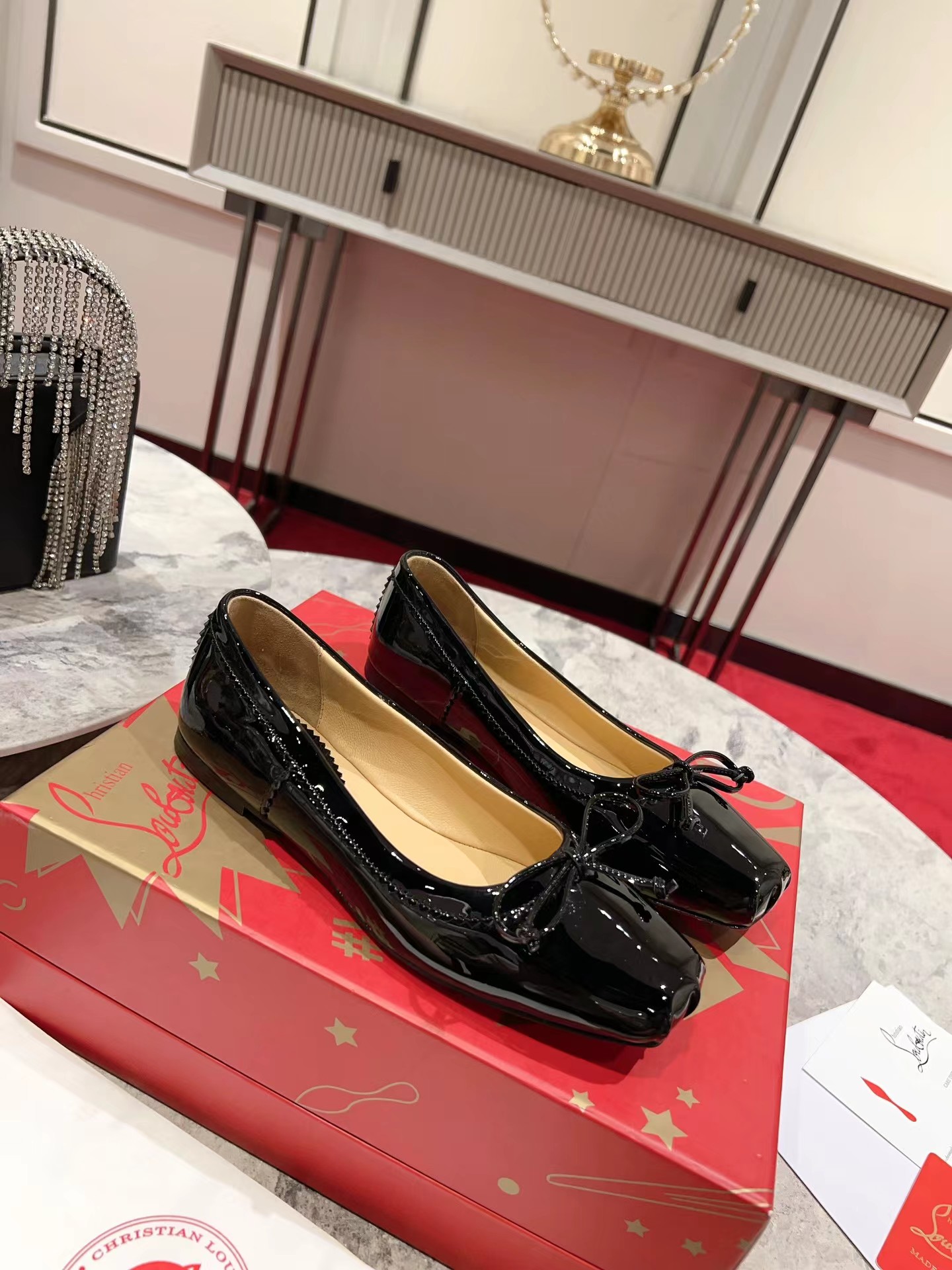 Mamadrague Ballerinas Patent Leather Black