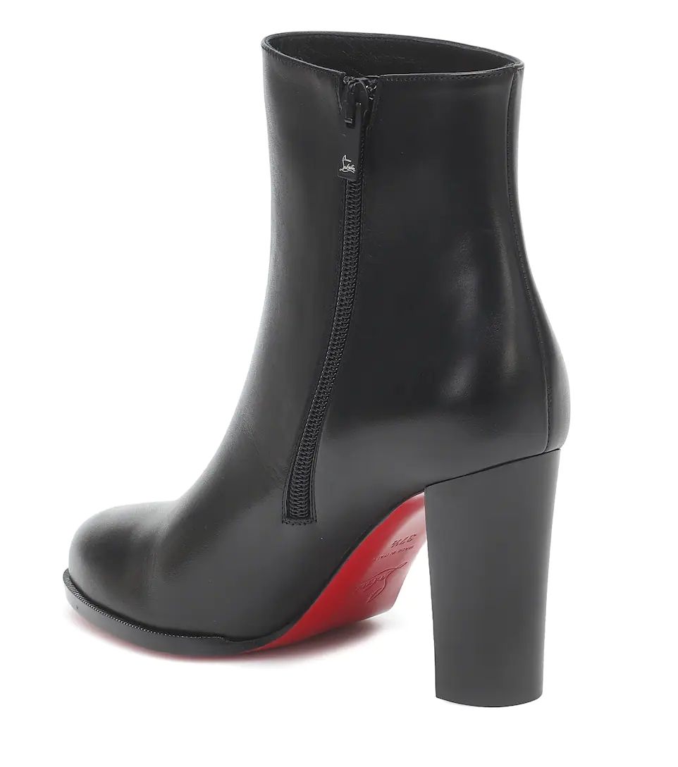 Ankle Boots Adox 85 mm Black Calfskin Leather