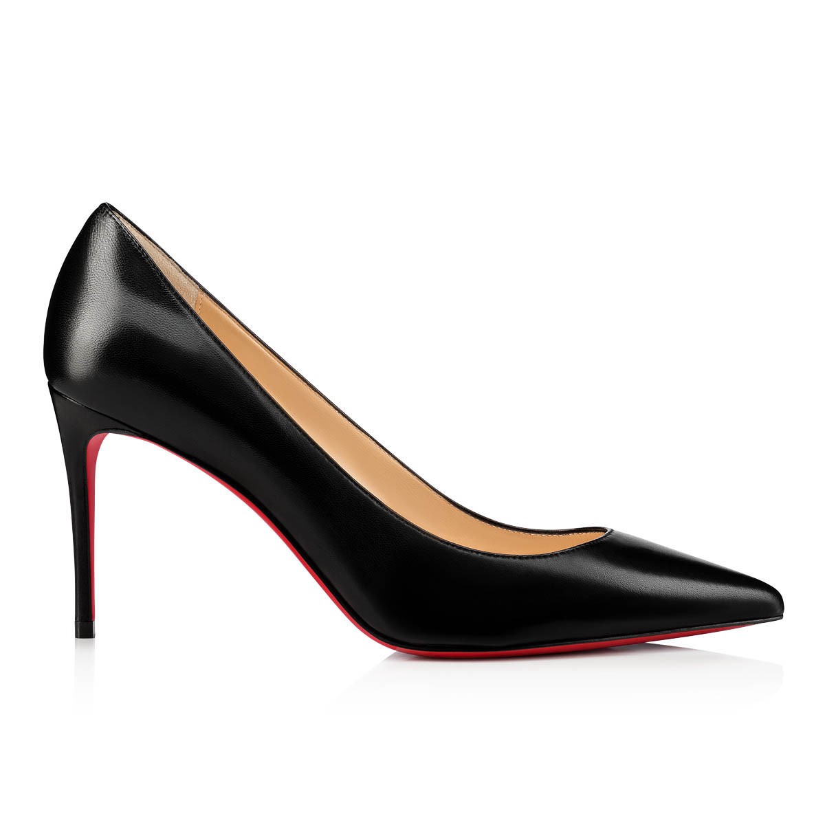 Kate 85 mm Black Nappa Leather Pumps