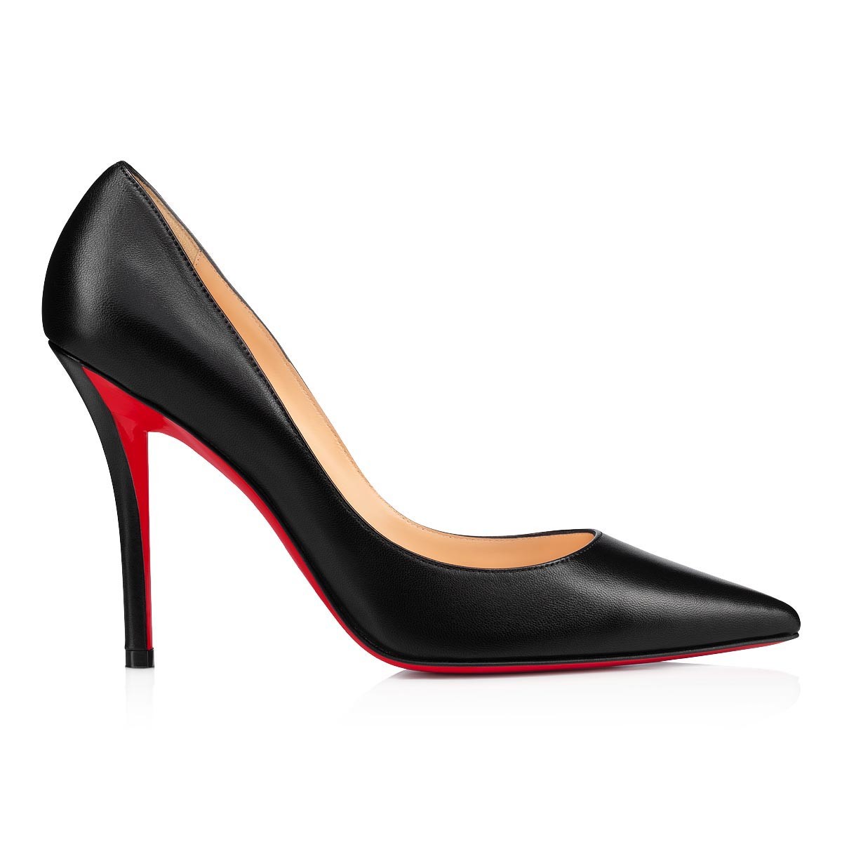 Apostrophy Black Nappa Leather 100 mm Pumps