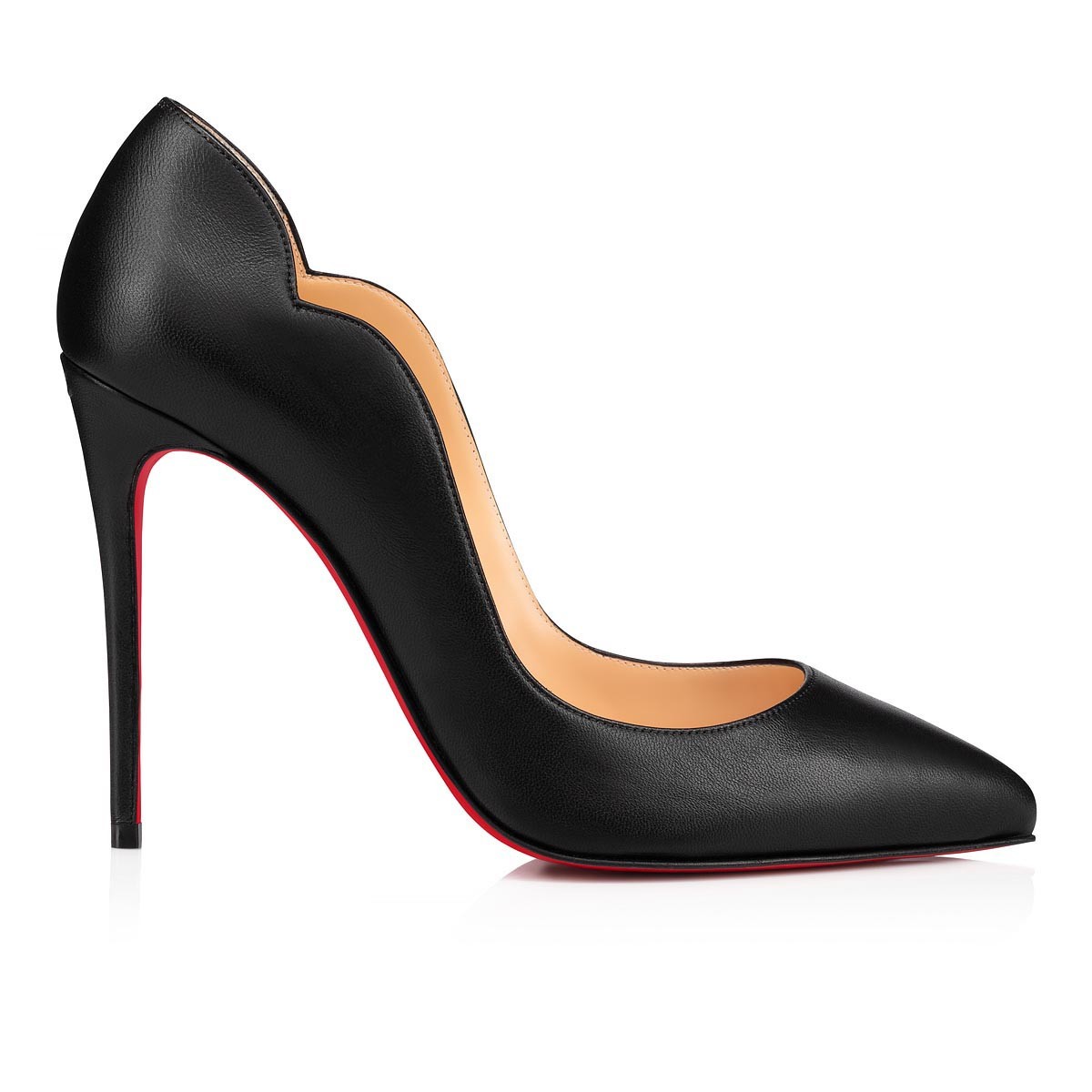 Hot Chick 100 mm Black Nappa Leather Pumps