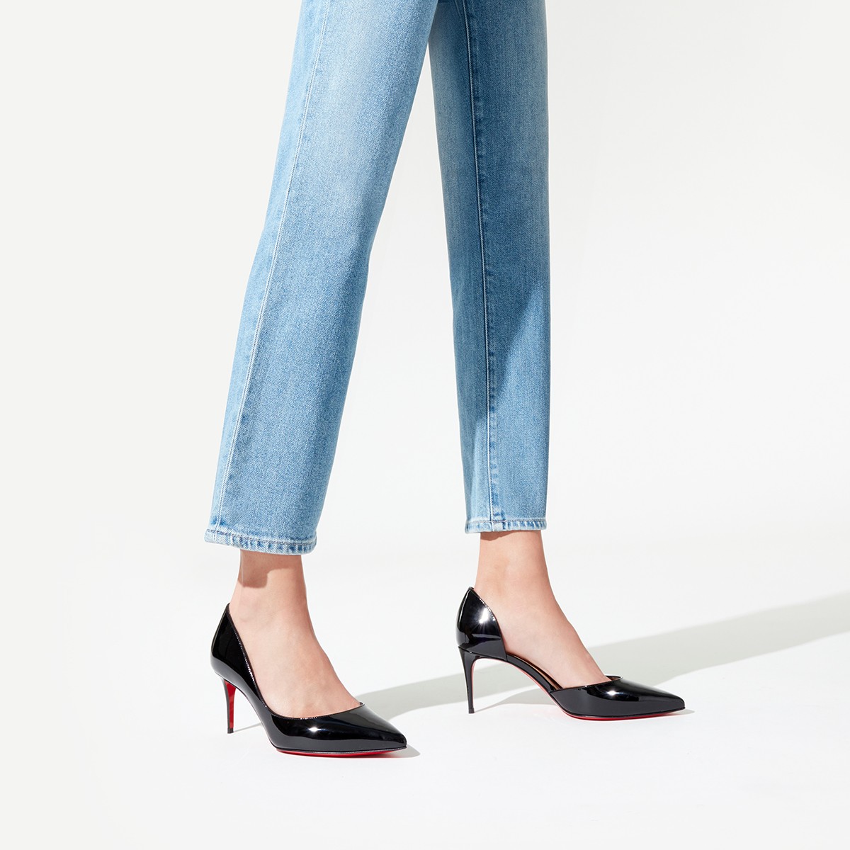 Iriza 70 mm Patent Calf Black Pumps