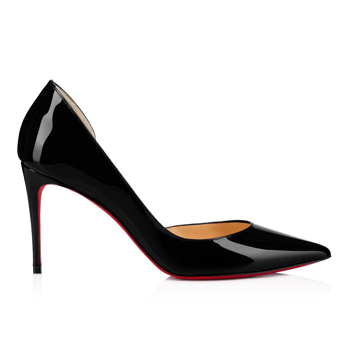 Iriza 85 mm Black Patent Calf Leather Pumps