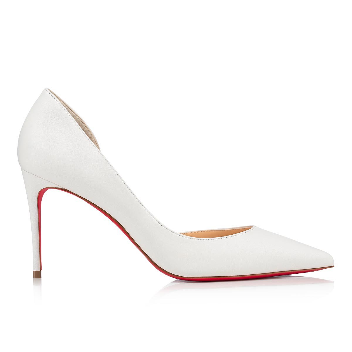 Iriza 85 mm Bianco Nappa Leather Pumps