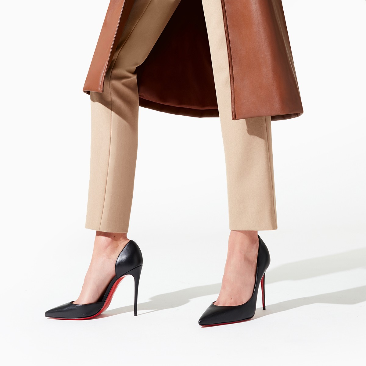 Iriza 100 mm Black Nappa Leather Pumps