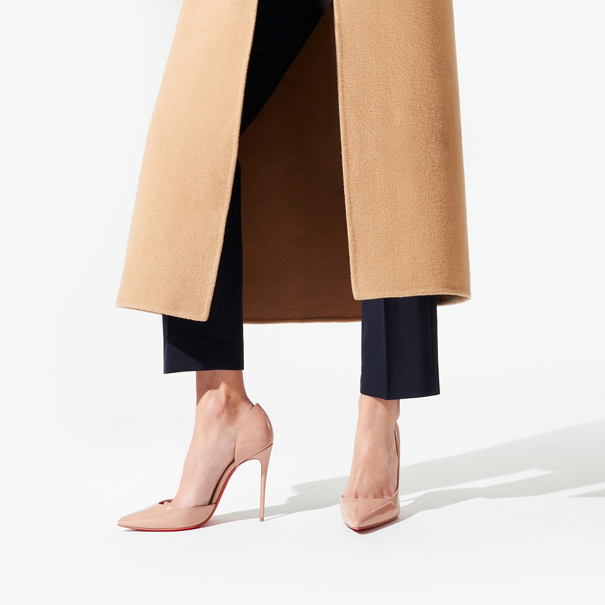 Iriza 100 mm Blush Patent Calf Leather Pumps