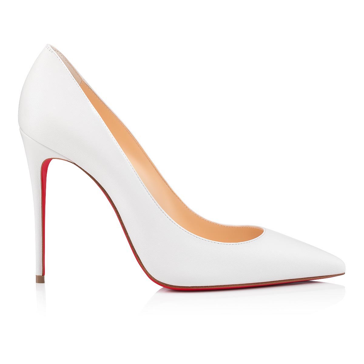 Kate 100 mm Pumps Bianco Nappa Leather