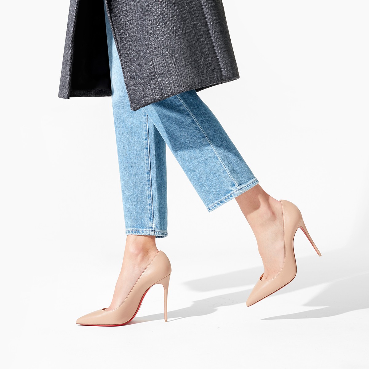 Kate 100 mm Pumps Blush Nappa Leather