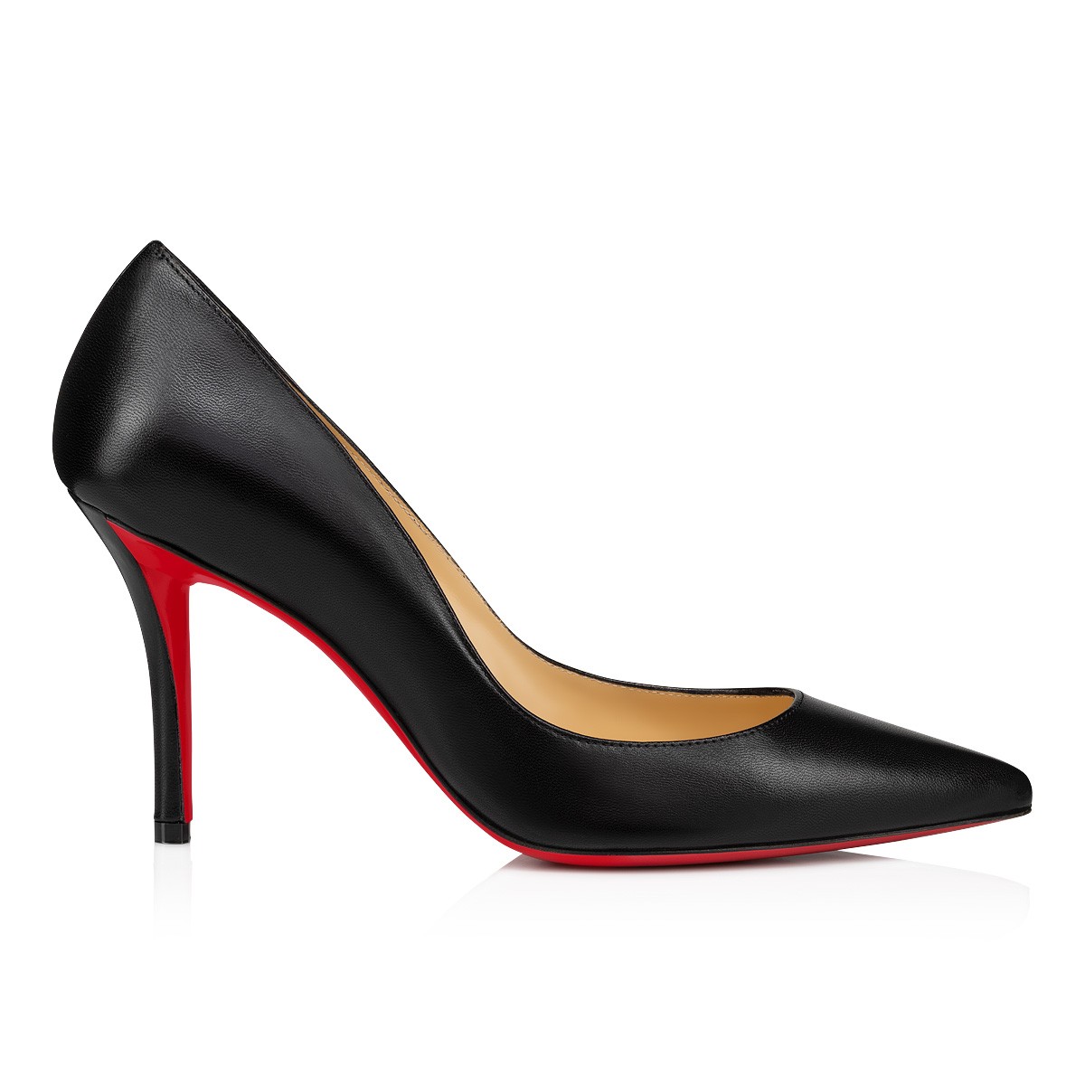 Apostrophy Pump 85 mm Black Nappa Leather Pumps