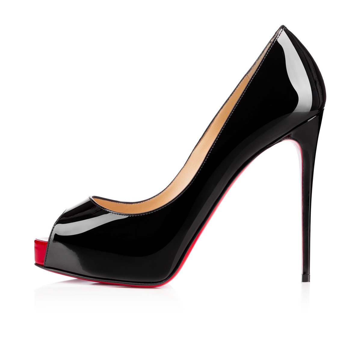 New Very Privé 120 mm Black Open Toe Pumps