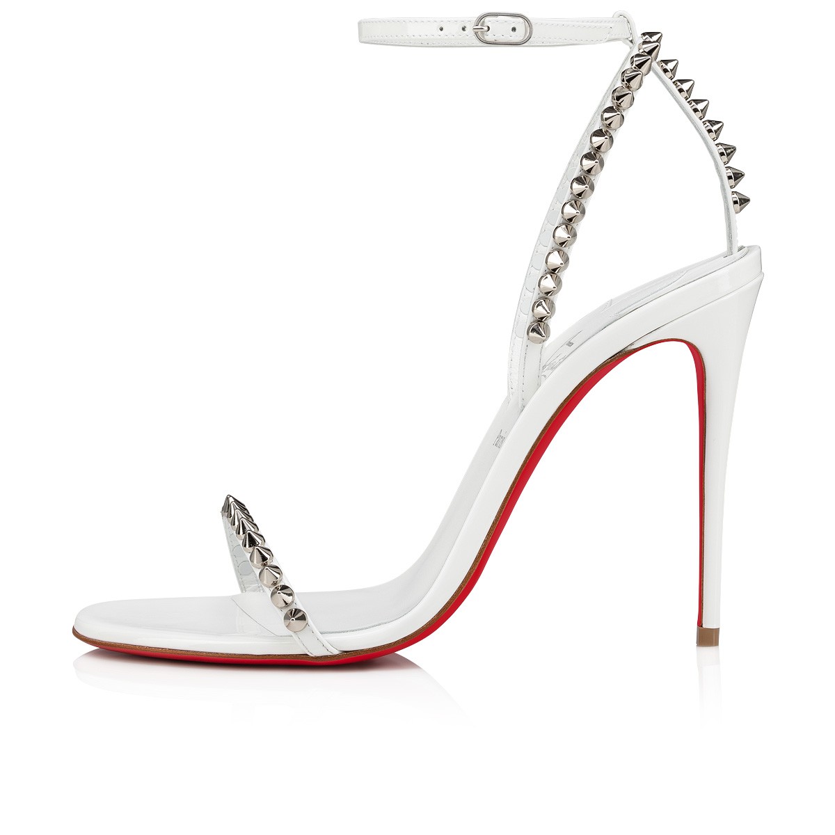 So Me 100 mm Sandals Leather Bianco
