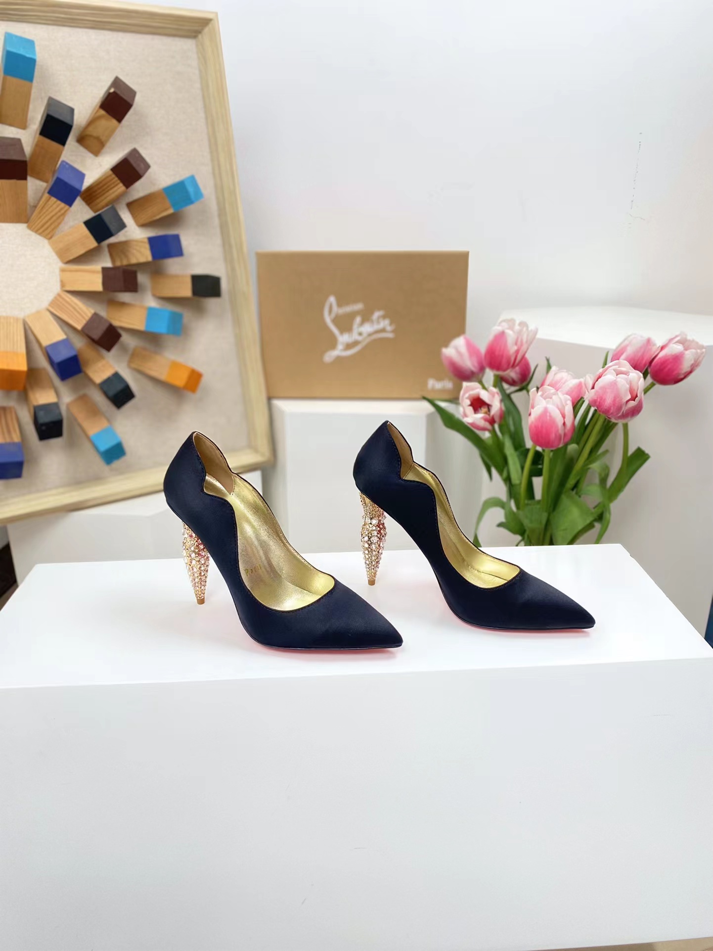 Lipchick Pump 100 mm Black Silk