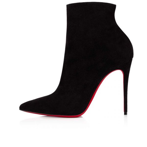 Ankle Boots Spikita Booty So Kate 100 mm Black Veau Velours