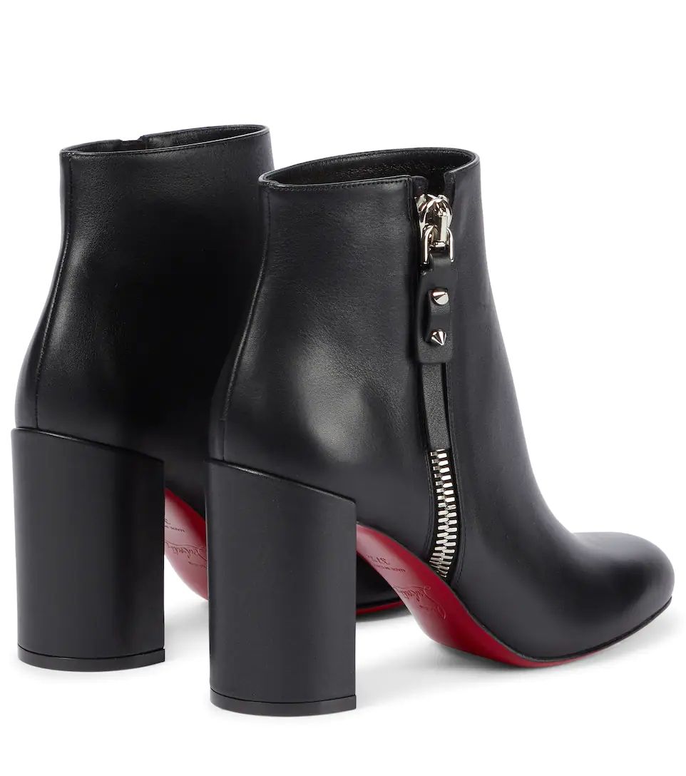 Ankle Boots Ziptotal 85 mm Black Calfskin Leather