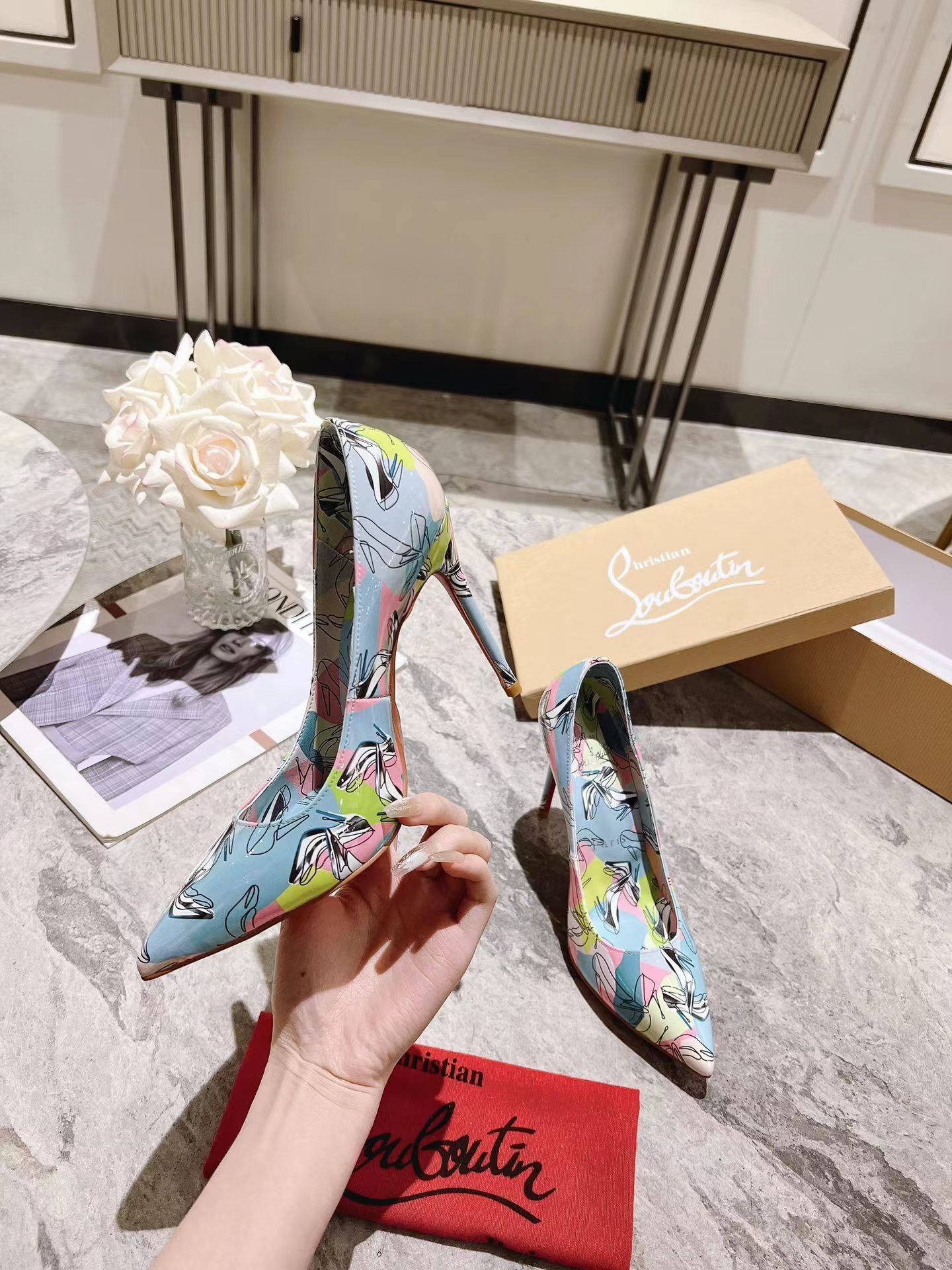 Kate 100 mm Shoes It Up Pumps 海の青
