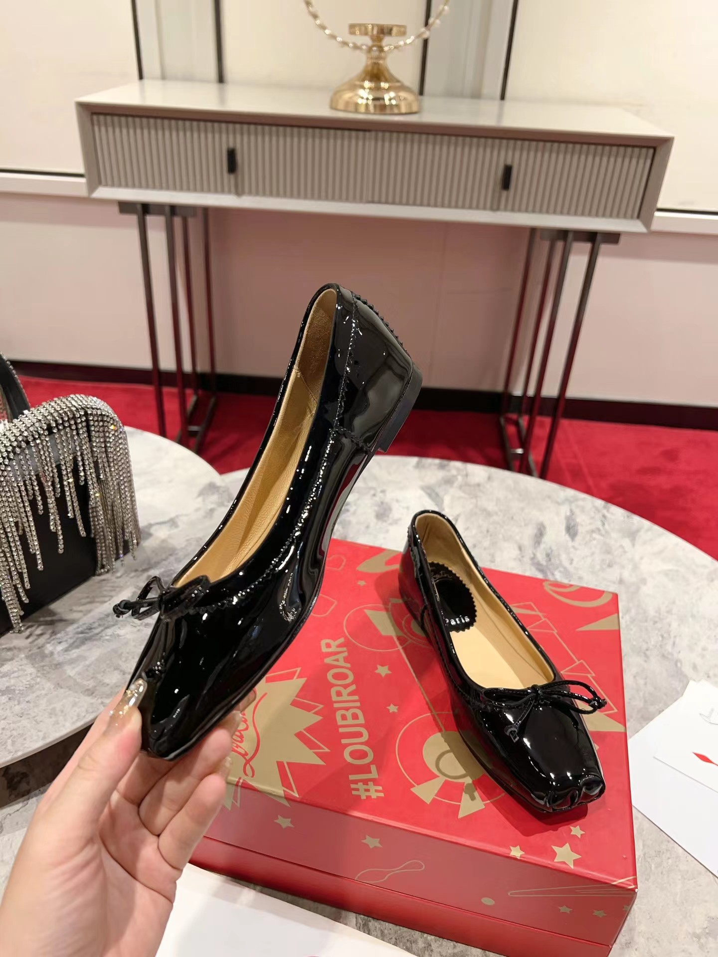 Mamadrague Ballerinas Patent Leather Black