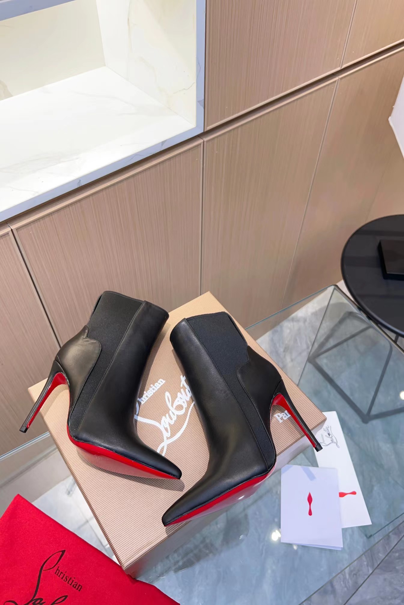 Chelsea Chick 100 mm Calf Leather Booties