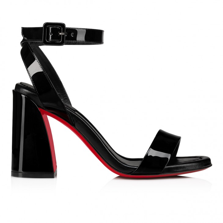 Miss Sabina 85 mm Sandals Patent Calf Leather Black 