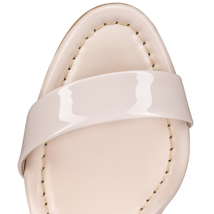 Miss Sabina 85 mm Sandals Patent Calf Leather Leche