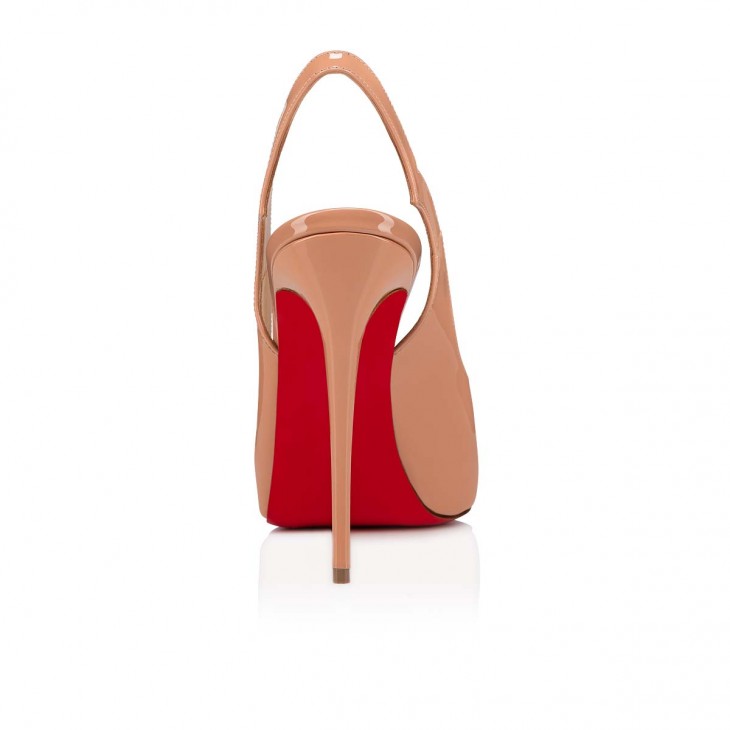 Hot Chick Sling Alta 120 mm Blush Patent Calf Pumps