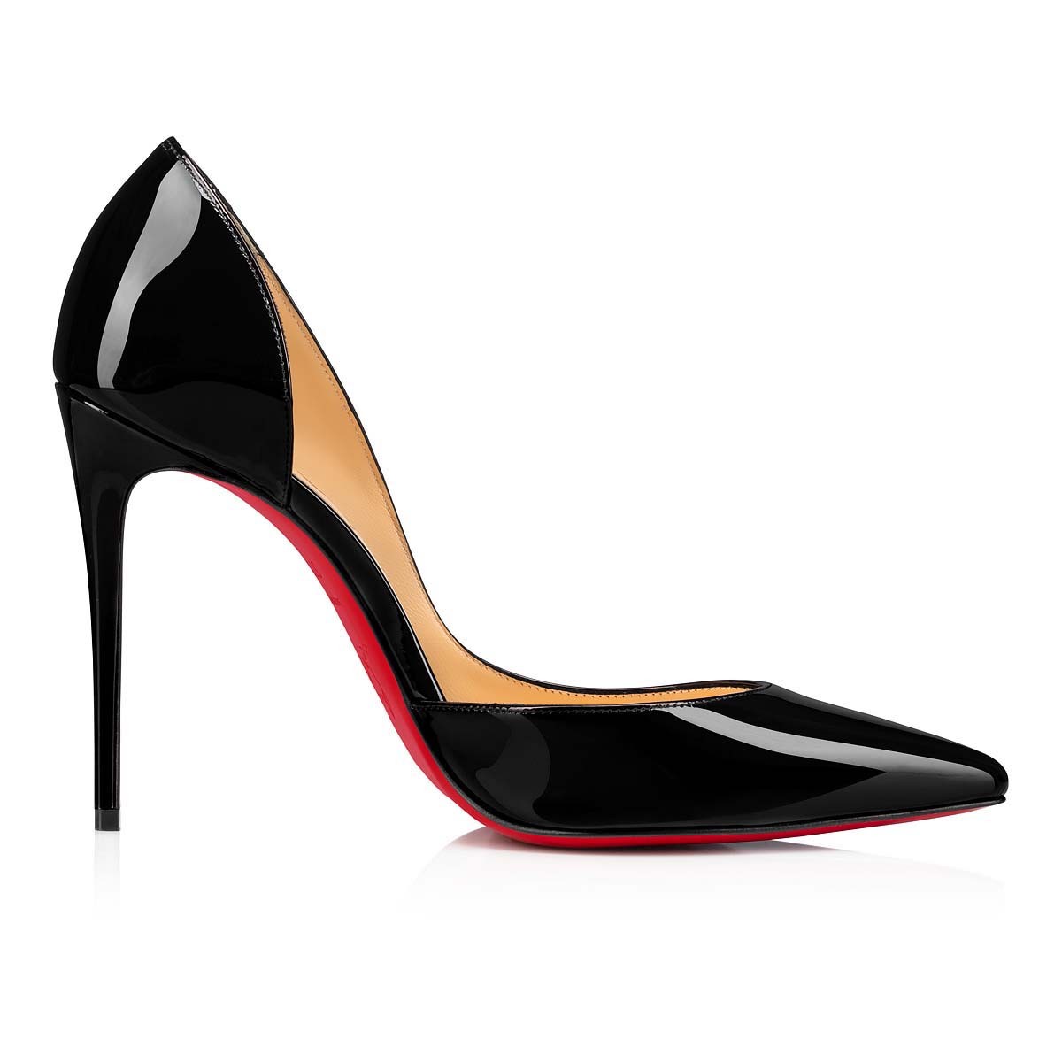 Iriza 100 mm Black Patent Calf Leather Pumps
