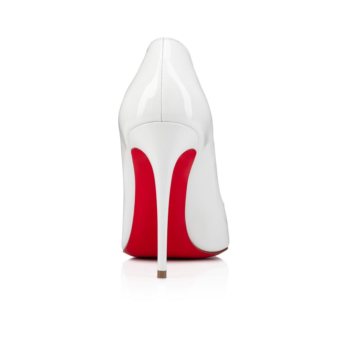 Hot Chick Alta 120 mm Bianco Patent Leather Pumps