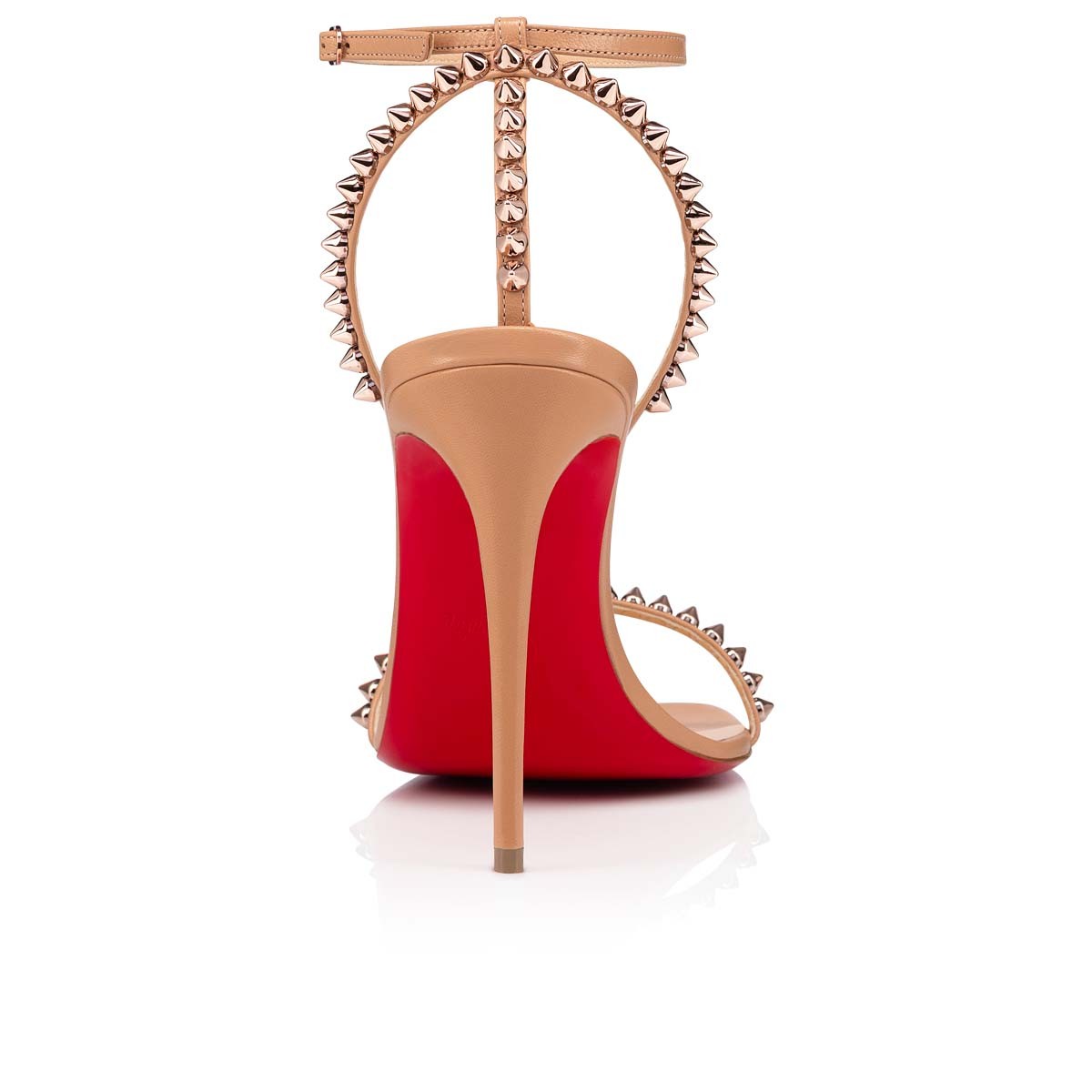 So Me 100 mm Sandals Leather Beige