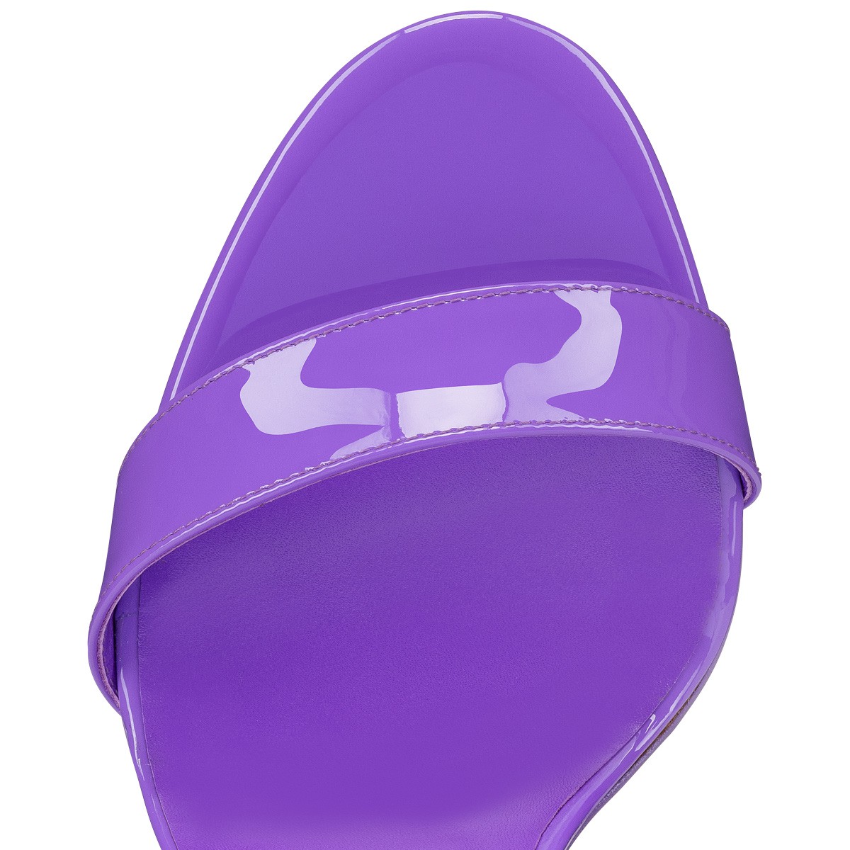 Lipgloss Queen 100 mm Purple Satin Sandals