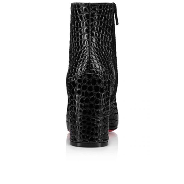 Ankle Boots Turela Booty 85 mm Black Calfskin Leather