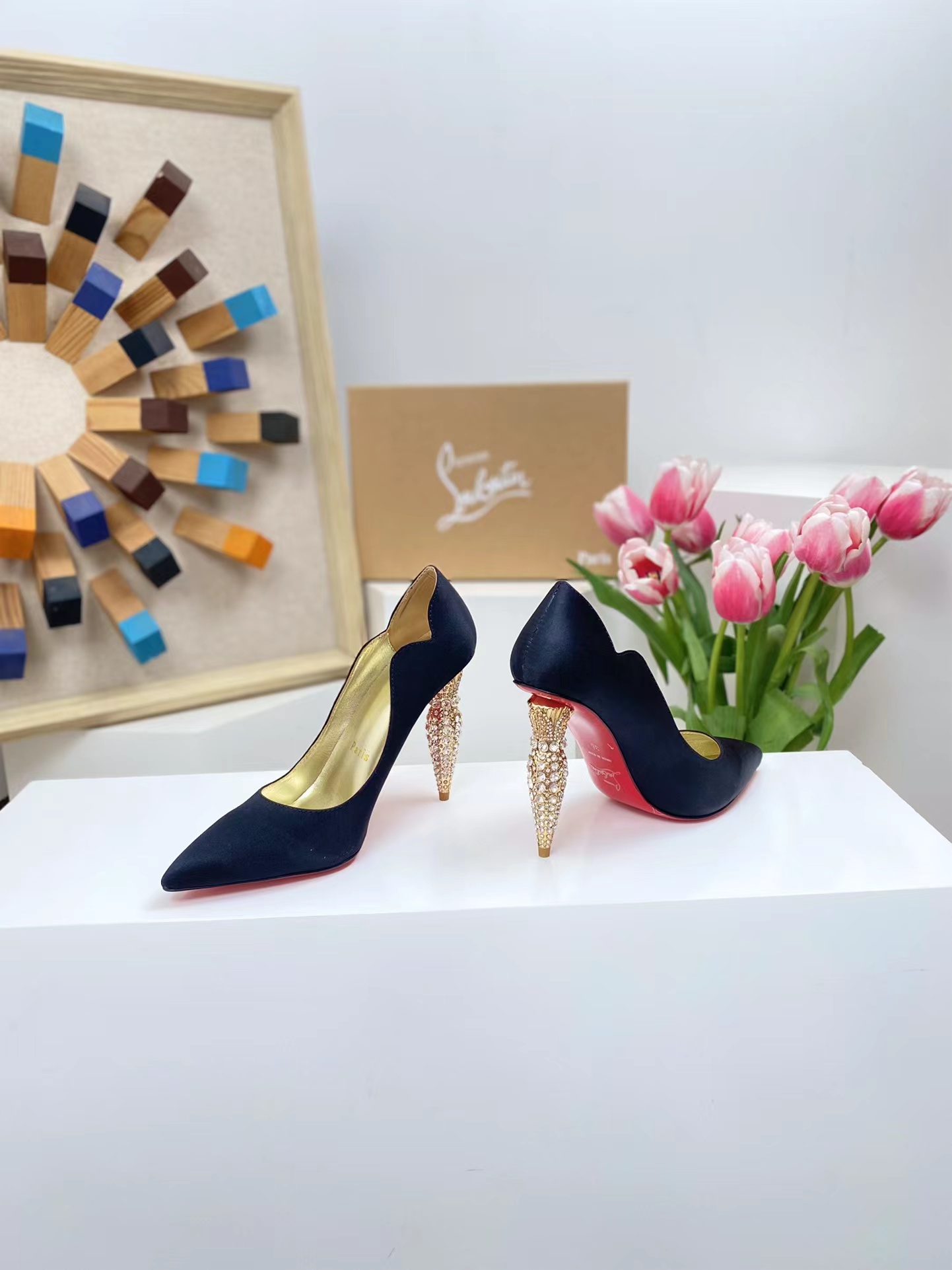 Lipchick Pump 100 mm Black Silk